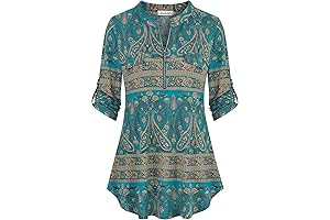 Women's Elbow Length Plaid Shirts