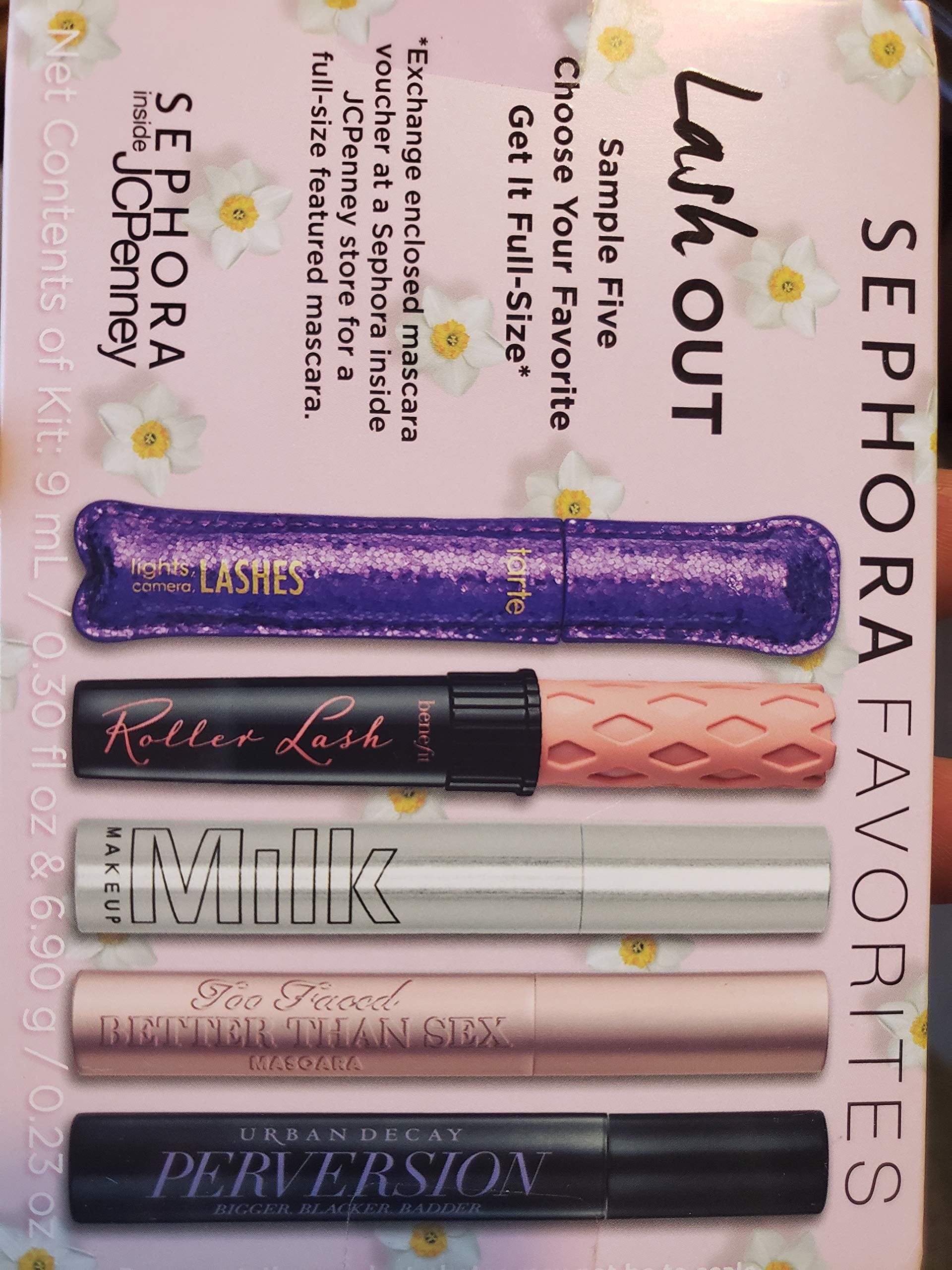 Sephora Favorites Inside JCPenney Lash Put Mascara Mini Travel Size Sampler 5 Minis No Voucher Included Spring 2019