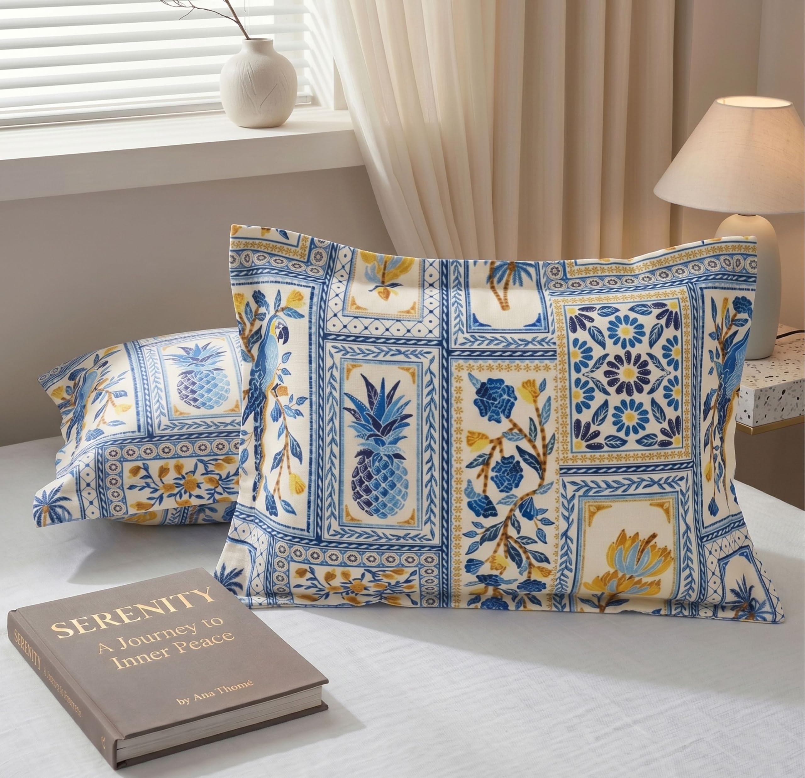 BSB HOME Cotton Pillow Covers Pack of 2, 210 TC Soft Breathable Hypoallergenic Pillow Cases, Fade Resistant Bed Pillow Covers, 17 x 27 Inches (43 x 69 cm) (Vibrant Blue)-image-10