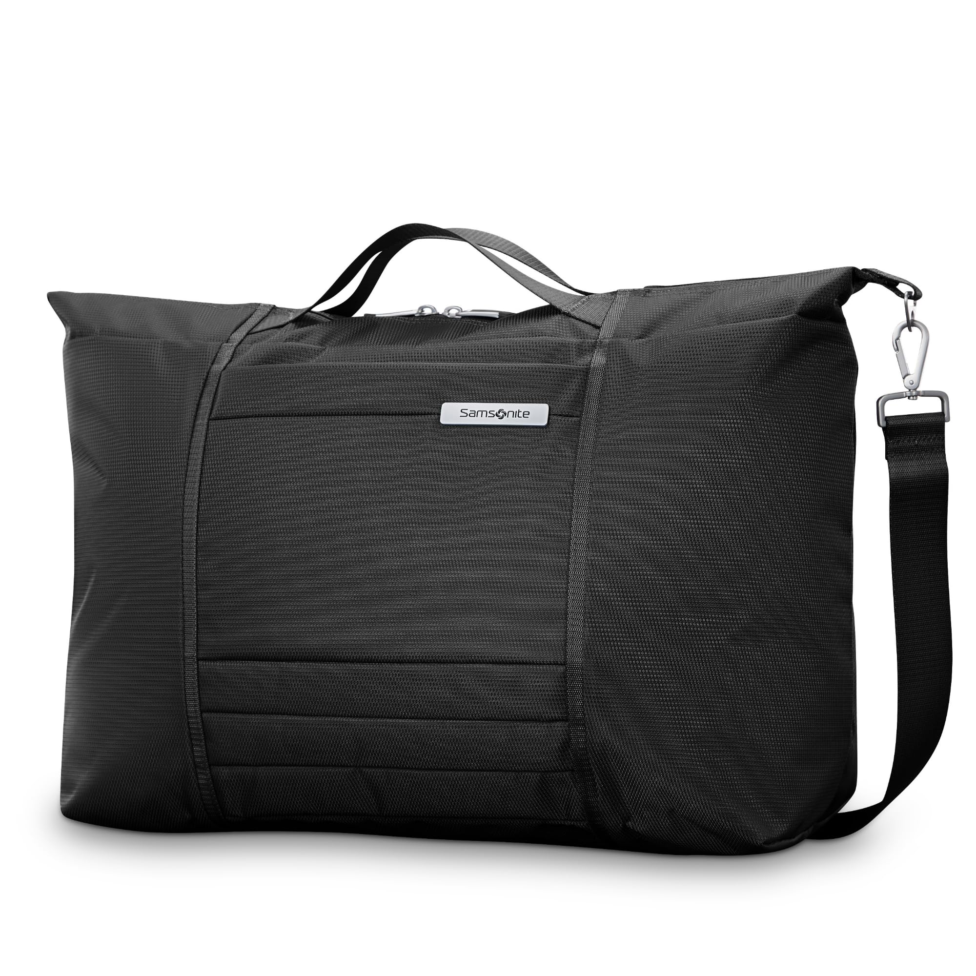 UpLIFT 23" Lightweight Foldable Weekender Duffle Bag - Polyester Soft Duffle for Ultra Lightweight Travel - Black