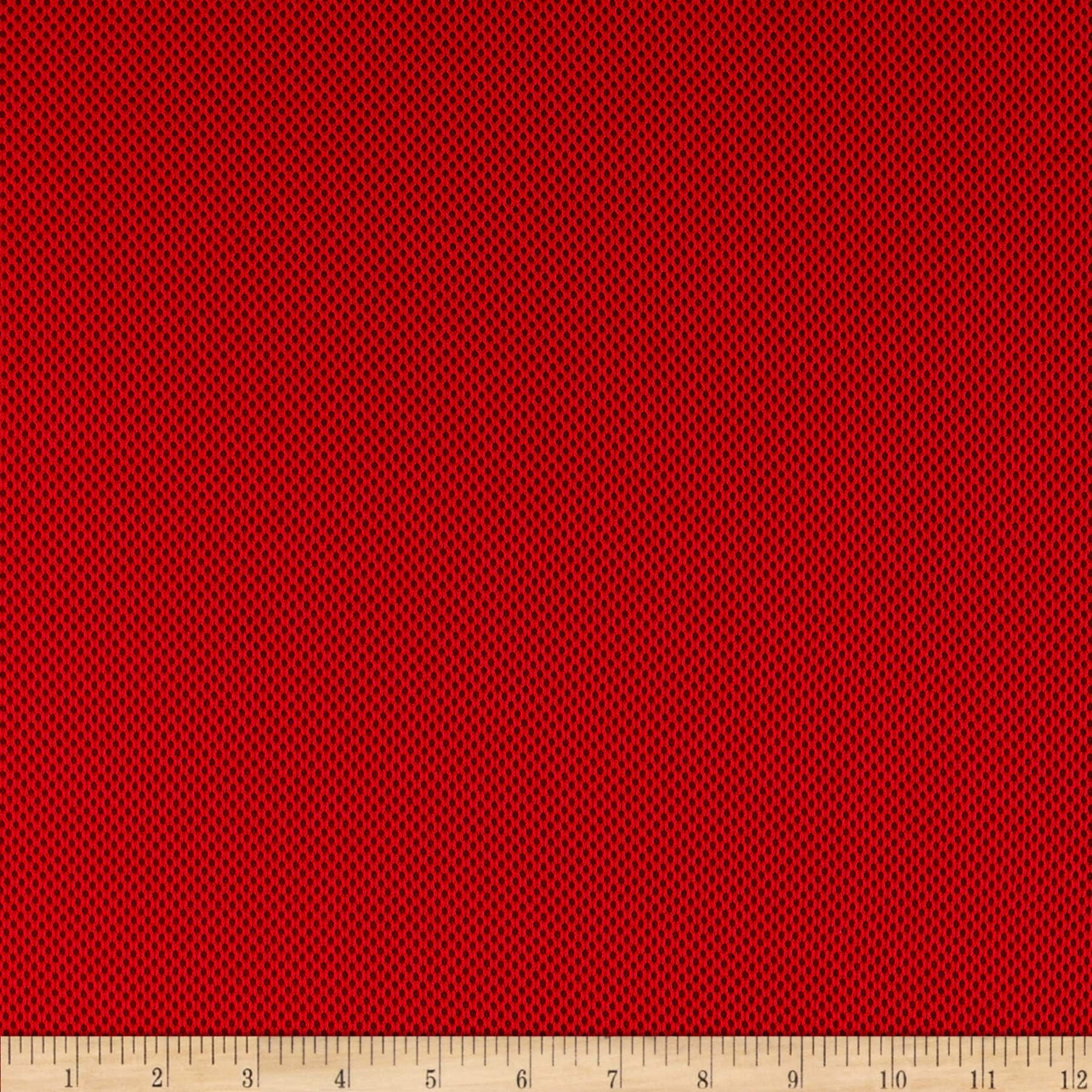Spacer Mesh Red, Fabric by the Yard