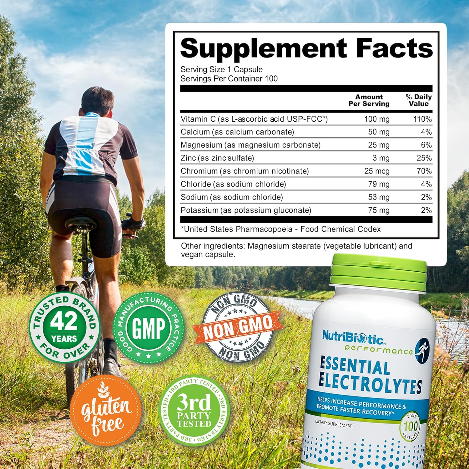ential Electrolytes, 100 Ct sules | Supports Increased
