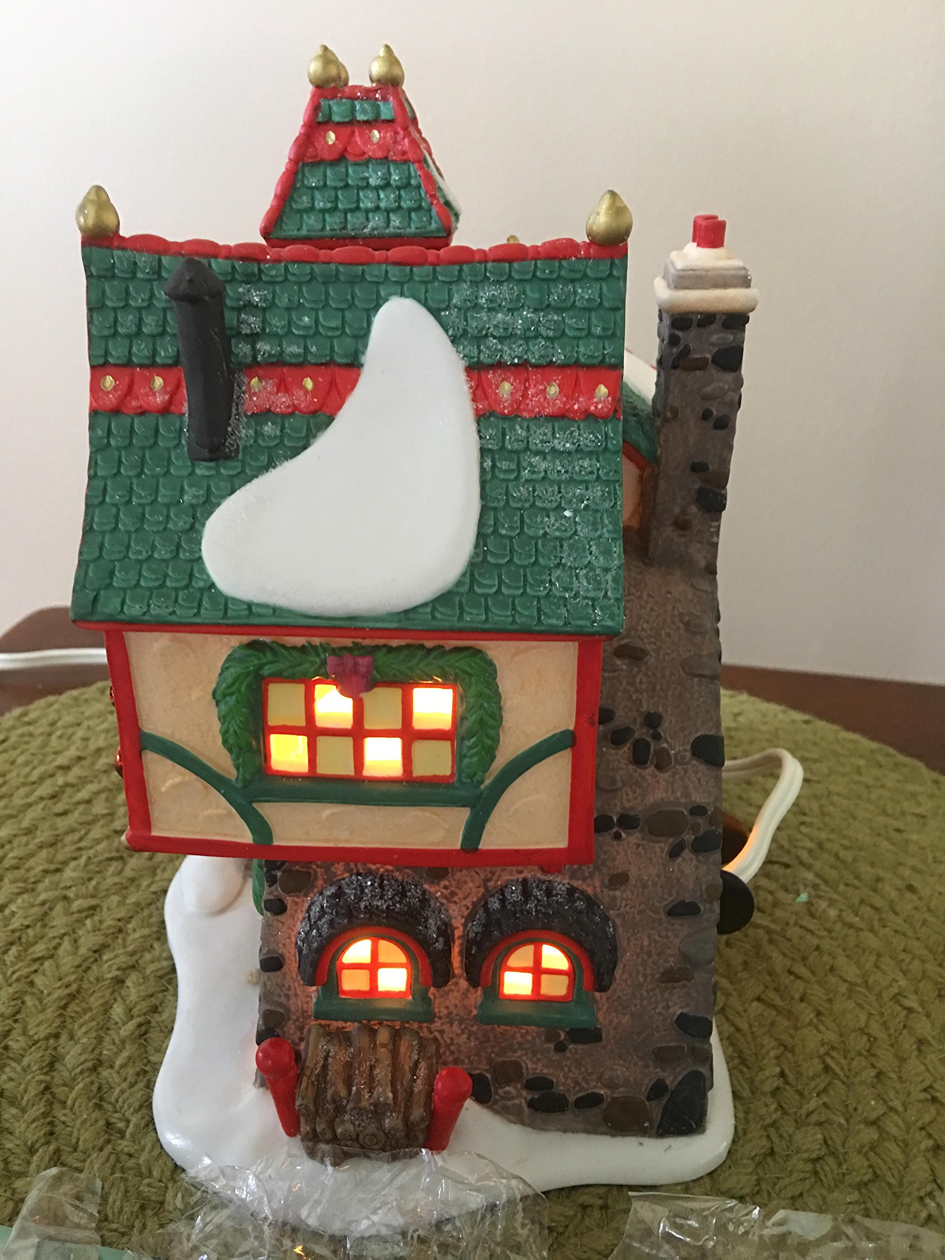 Dept56 ノースポールシリーズ サンタクロース夫妻の家 ライト ハウス 陶器 Dept56 ノースポールシリーズ サンタクロース夫妻の家 ライト