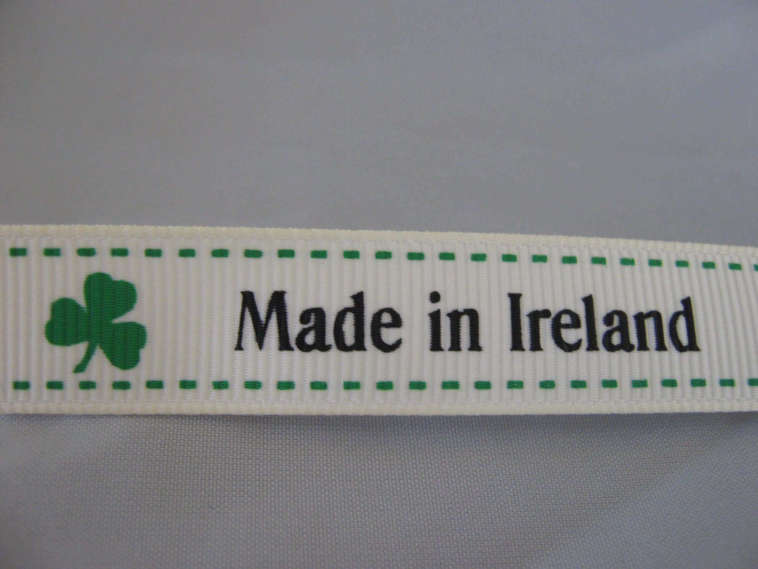 Bertie's Bows 'Made in Ireland' Ribbon on a 3m roll