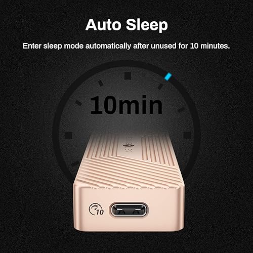 Miniatura 7 de Carcasa SSD, carcasa NVMe de 10 Gbps, carcasa SATA NGFF de 6 Gbps, llave M PCIe (llave B + M), USB3.1 Gen2 con cable de 5.9 pulgadas, compatible con