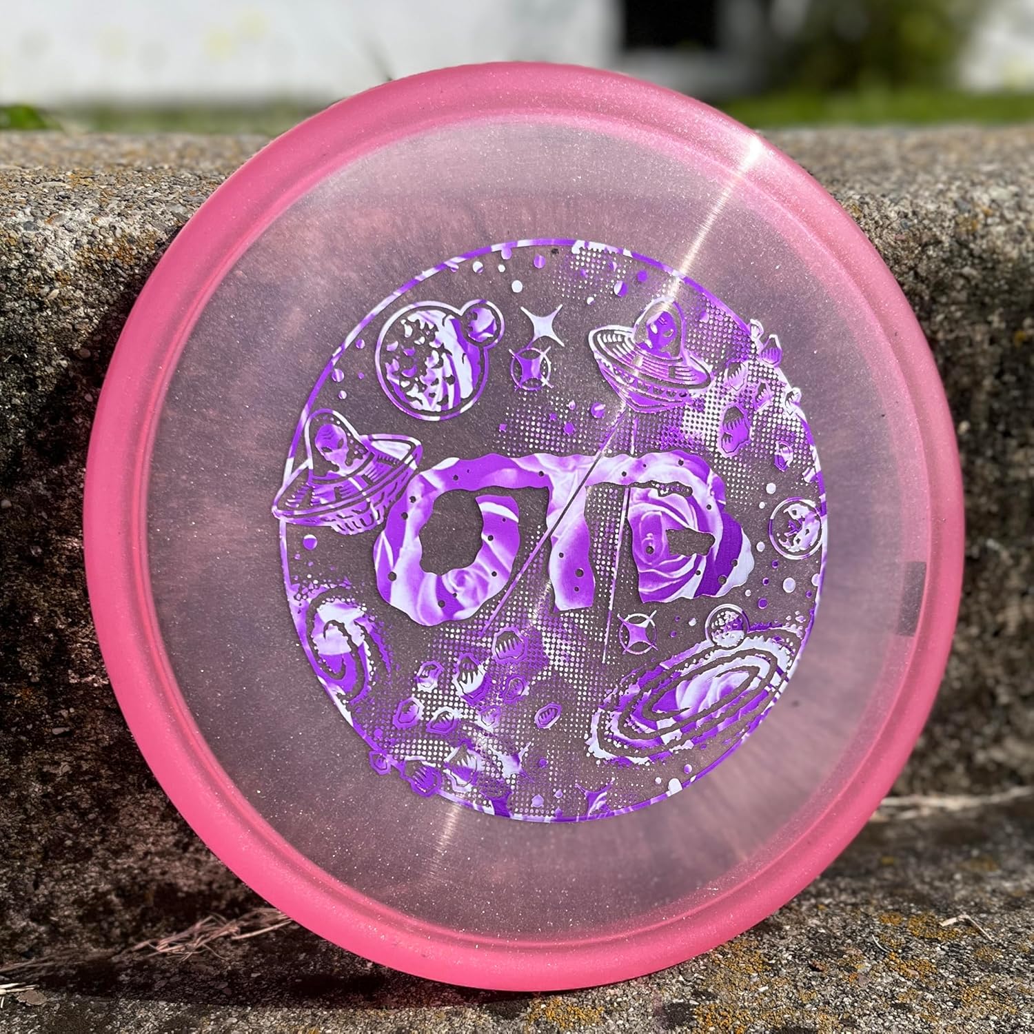 OTB Colorshift Discraft Zone Disc | Special Edition Space Stamp | Overstable Disc Golf Putter | Color-Changing Plastic | Perfect for Backhand & Forehand Approach Shots | Colors May Vary