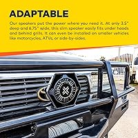 Vista 4 de ThunderWave - Altavoz compacto de sirena de 100 W [126-134 dB] [500-5,000 Hz] [IP66 resistente al agua] [compatible con ajuste universal] Altavoz