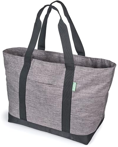 Creative Green Life Extra Large Tote Bag (Gray)