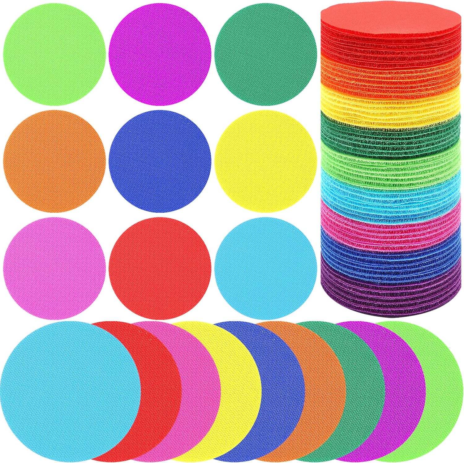 100 PCS Carpet Markers Floor Dots,Multicolor Carpet Spots