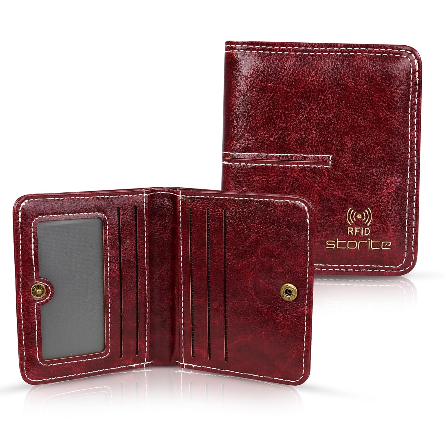 Storite 8 Slot Women RFID Blocking Wallet | Slim Mini PU Leather Card Holder | with 6 Card Slots, ID Window, Cash Pocket |... - Review, Price and Buying Guide
