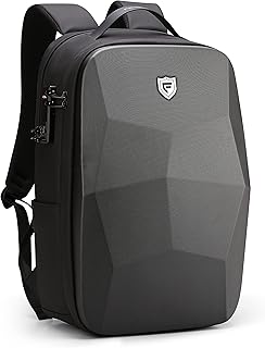 FENRUIEN 17.3-Inch Hard Shell Laptop Backpack,Anti-Theft Waterproof Business Travel Computer Backpack,Black Gaming Laptop ...
