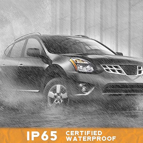 Miniatura 8 de Conjunto de faros delanteros compatible con Nissan Rogue 2014 2015 2016, reemplazo para faros delanteros Nissan Rogue 14 15 16 con tira LED DRL,