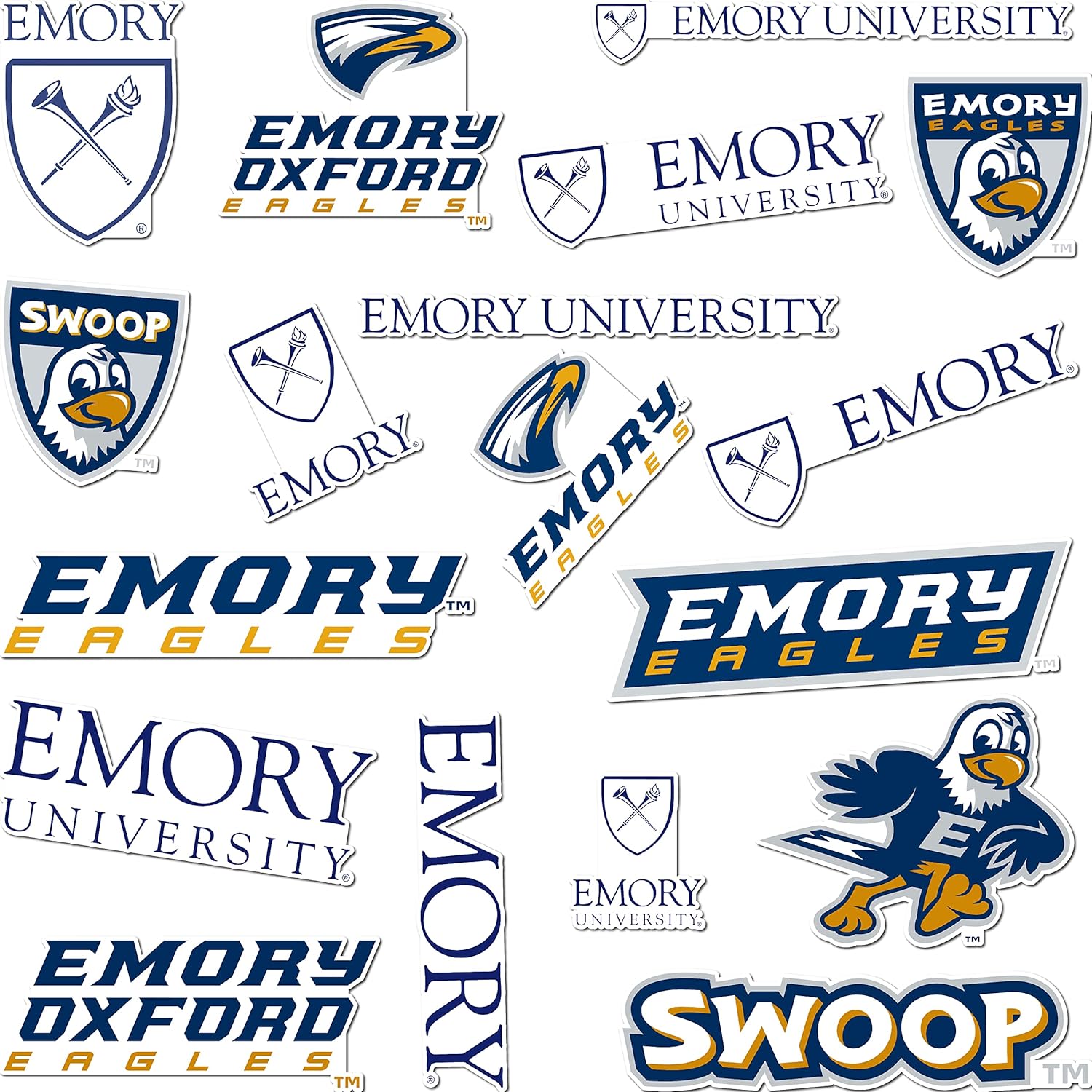 Desert Cactus Emory University Sticker Vinyl Decal Laptop Water Bottle Car Scrapbook Sheet (Type A)