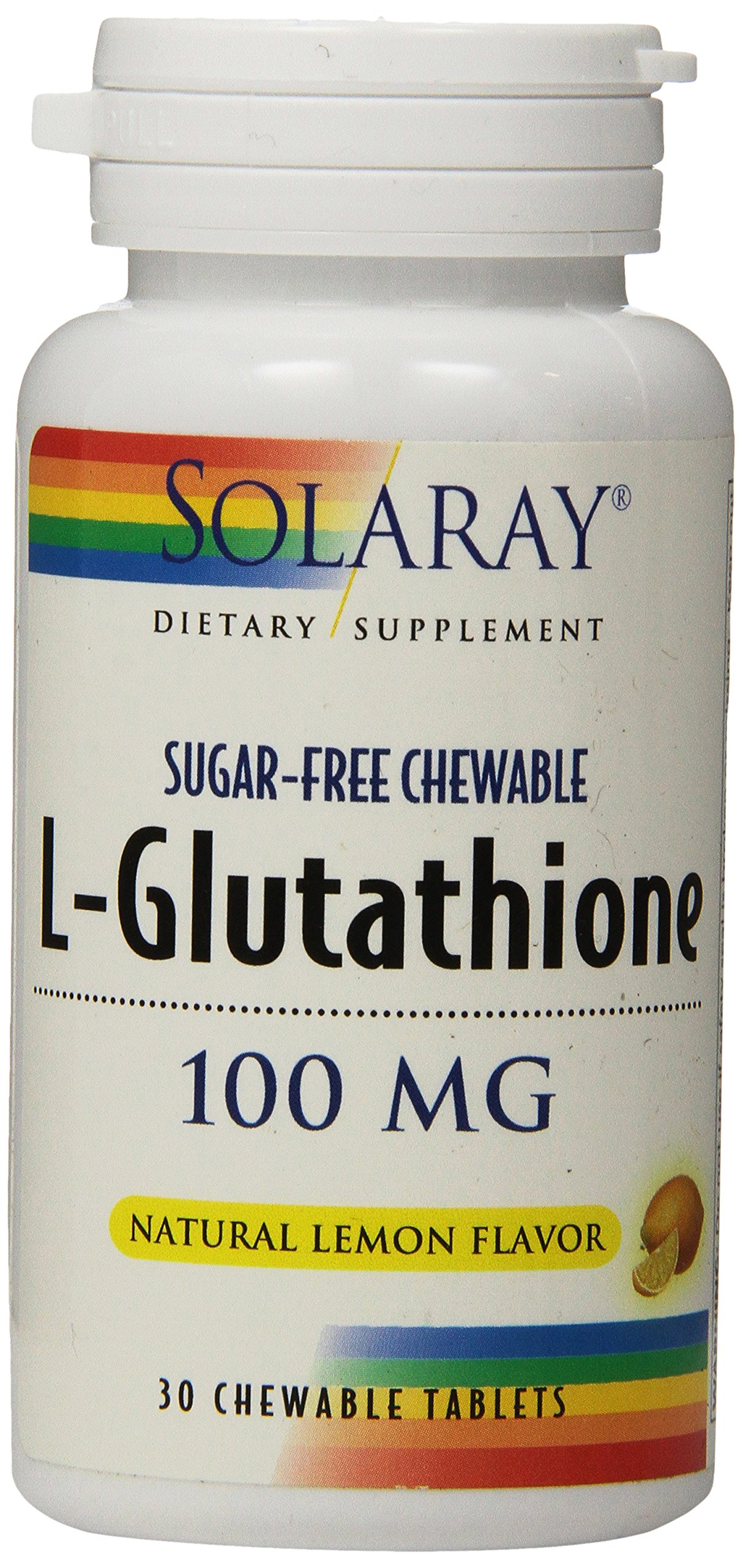 Solaray L Glutathione Lozenge Supplement 100 Mg 30 Count
