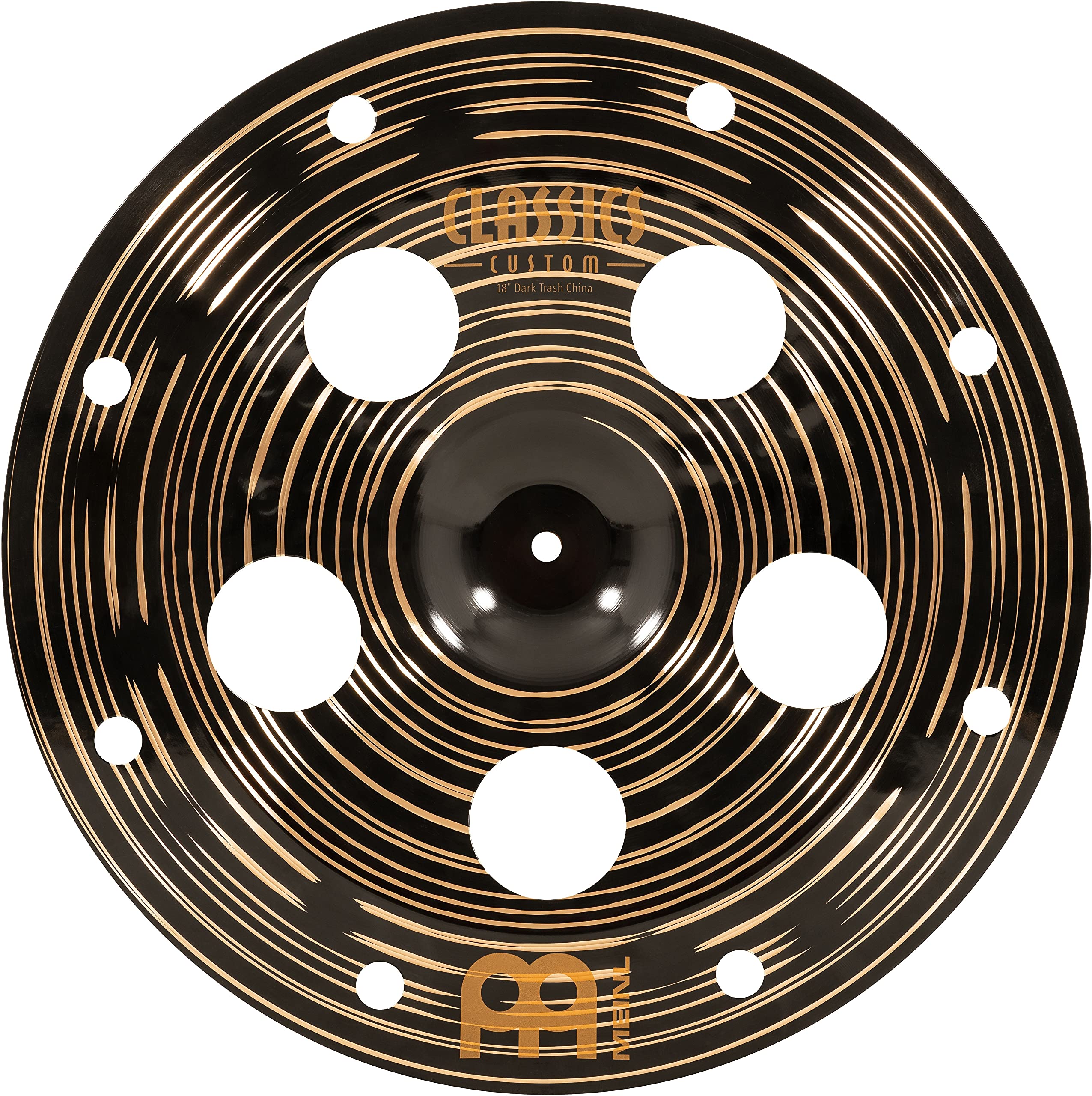 Meinl Cymbals Classics Custom Dark Cymbale Trash China 18 pouces (45,72cm) pour Batterie – B12 Bronze, Finition Sombre, Fabriqué