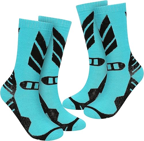 wanchel Warm Kids Ski Socks - 2 Pairs Merino Wool Skiing Socks, Winter Warm Snowboard Thermal Socks For Boys Girls Toddlers