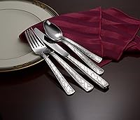 Vista 4 de Liberty Tabletop Weave - Juego de cubiertos de 45 piezas para 8, fabricado en Estados Unidos