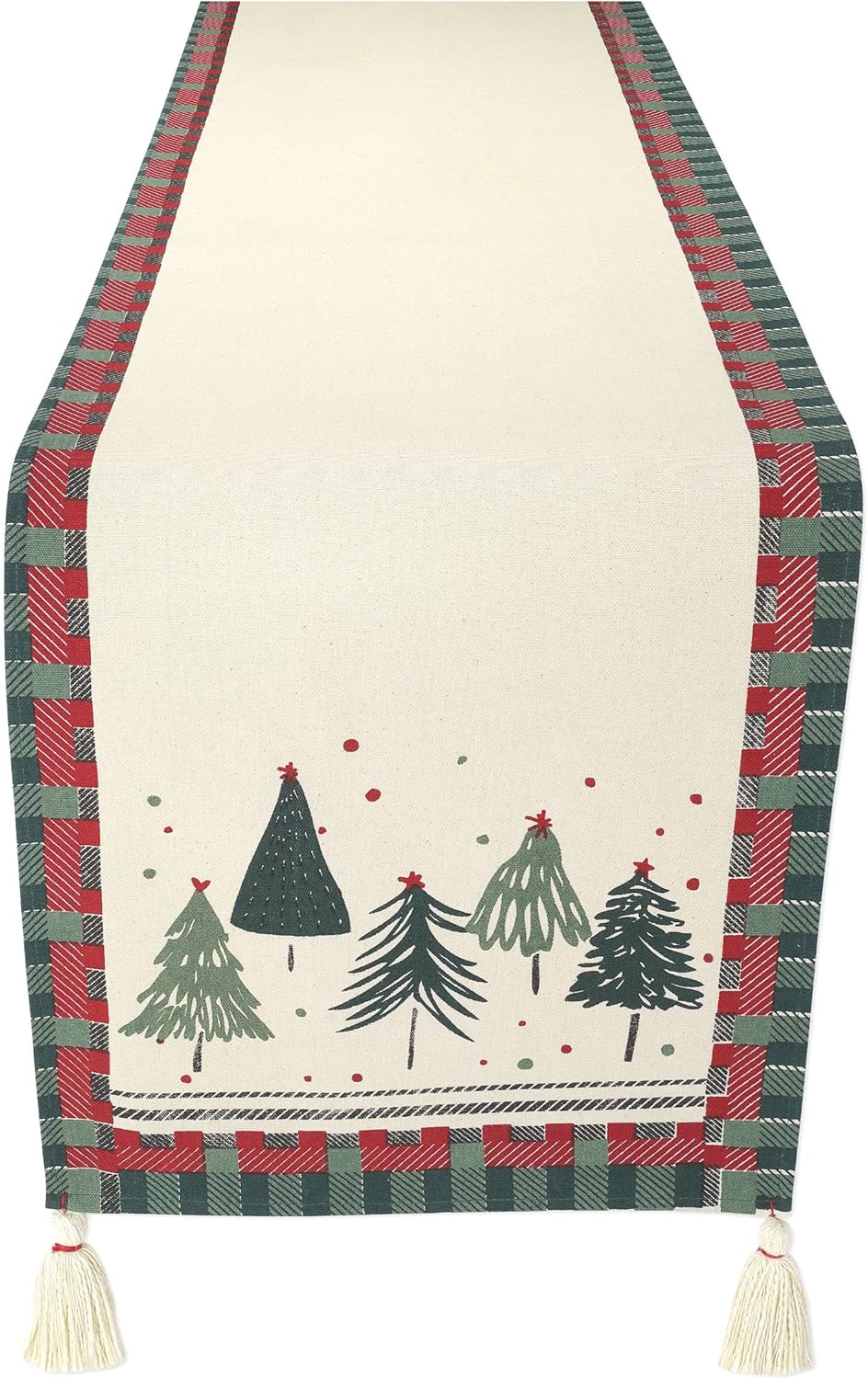 Folkulture Christmas Table Runner 90 Inches Long, 100