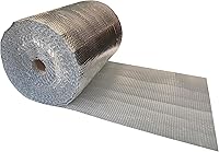 uBoxes USA Reflective Bubble Foil Insulation Roll 24" x 125' - Thermal Radiant Barrier for Attics, Garages, Summer Winter Insulation