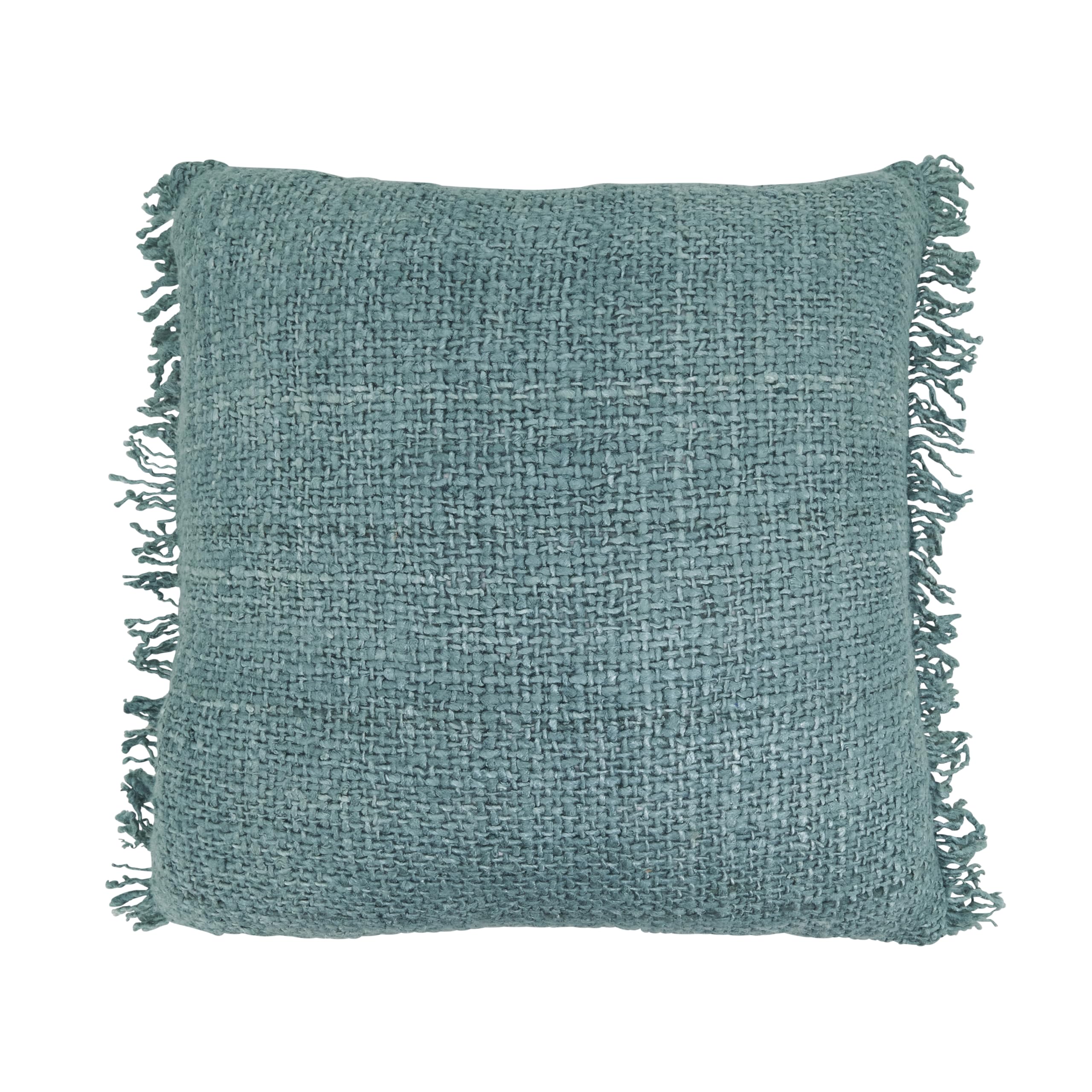 SARO LIFESTYLE Fringe Down Filled Throw Pillow