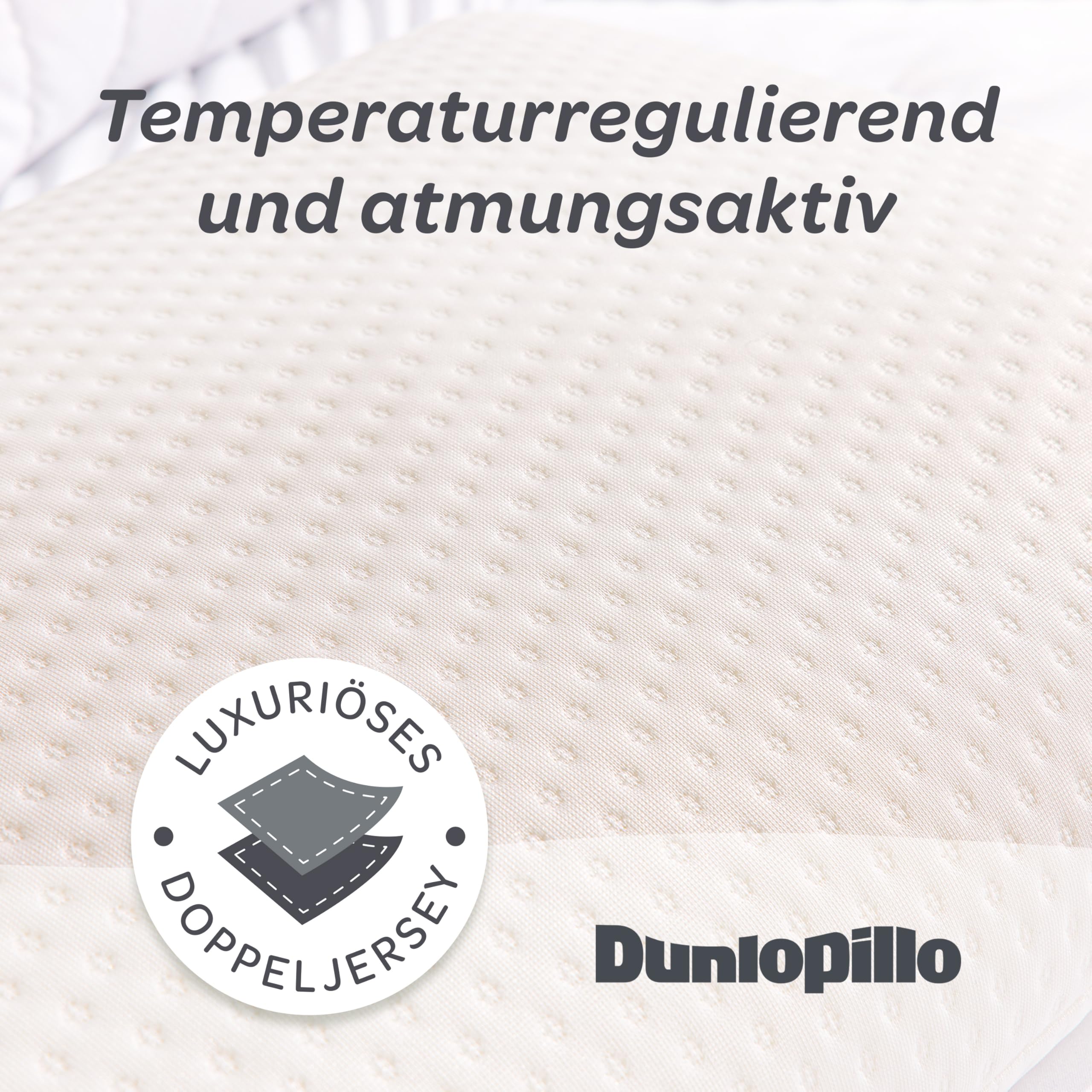 Dunlopillo Cuscino cervicale – Cuscino ortopedico di alta qualità con imbottitura in memory foam, perfetto cuscino ergonomico per dolori al collo, 55 x 35 x 11 cm