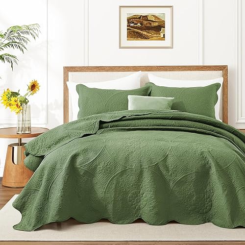 Vista 270 de IR Imperial Rooms - Juego de colcha individual (68 x 86 pulgadas) + 1 funda de almohada (20 x 26 + 2 pulgadas), 2 piezas, ligera, reversible