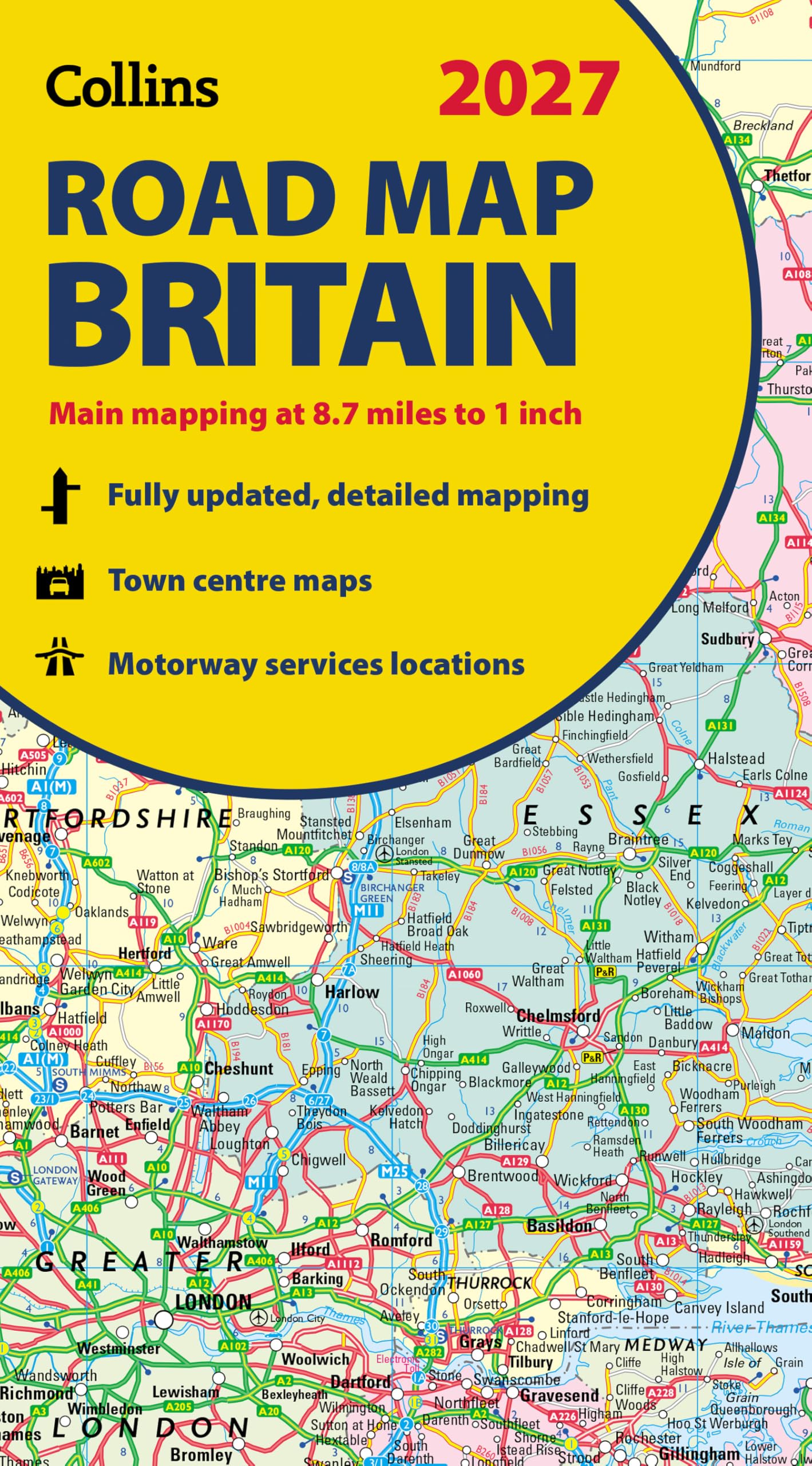 Collins Road Map of Britain 2027 (Folded Map): Clear, easy-to-read mapping (Collins Road Atlas)