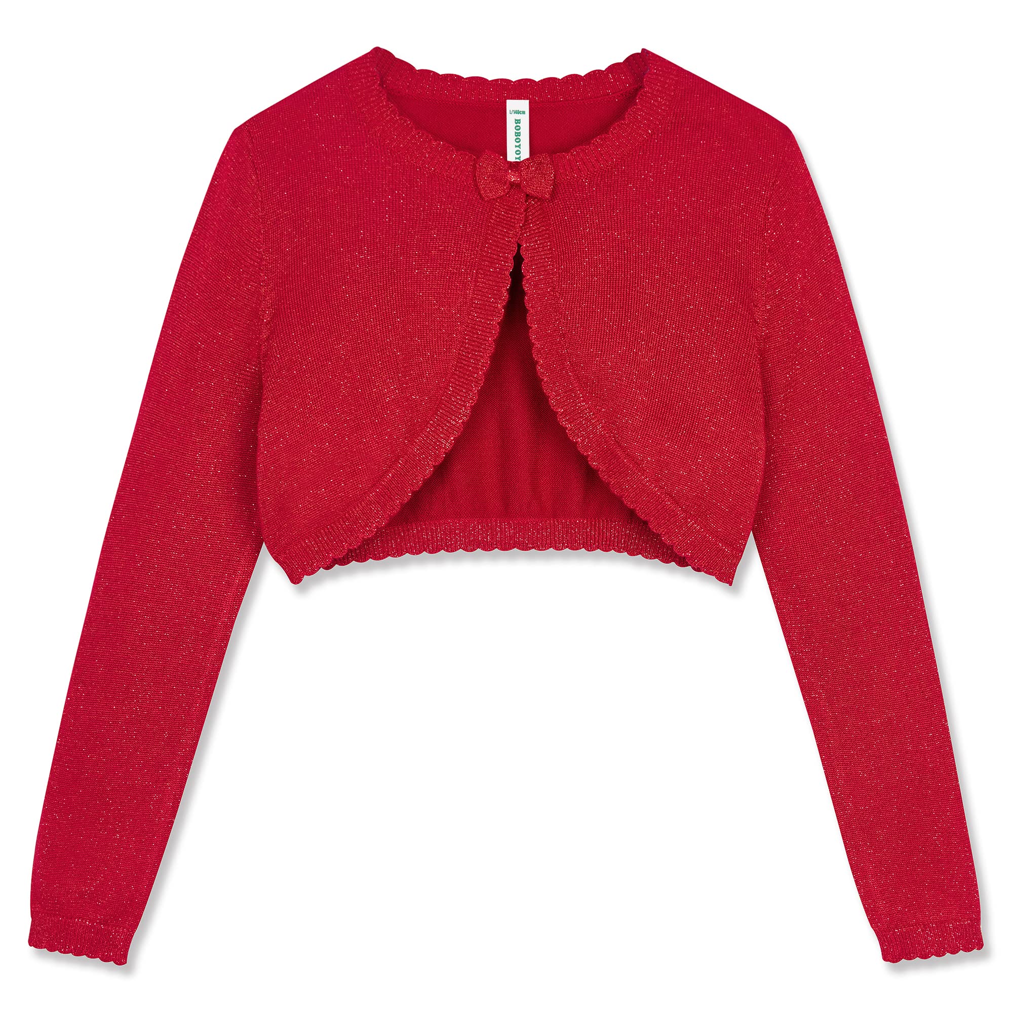 BOBOYOYO Long Sleeve Girls Shrug Knit Girls Cardigan Bolero Dress Sweater