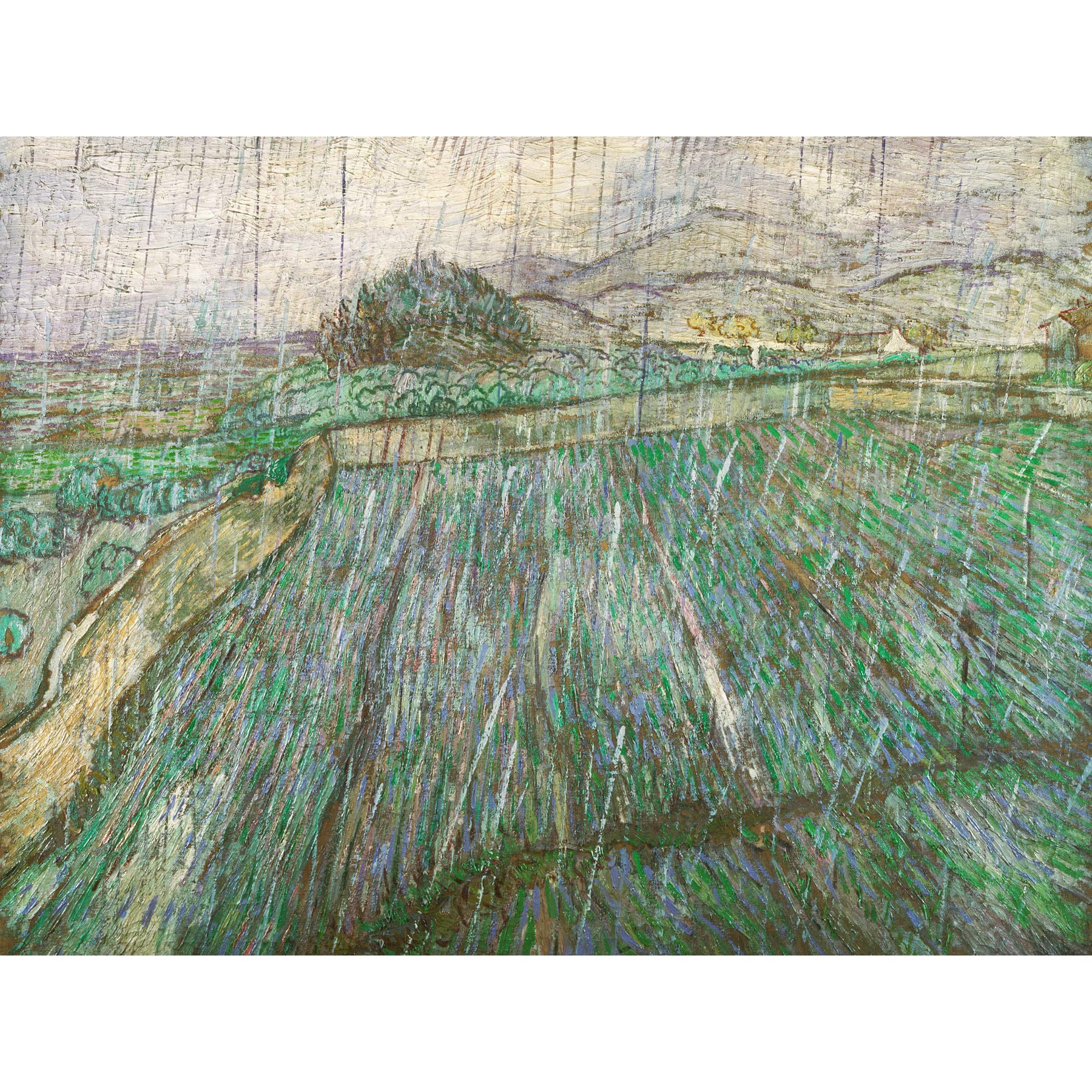 Vincent Willem Van Gogh Dutch Rain Large Art Print Poster Wall Decor Premium Mural