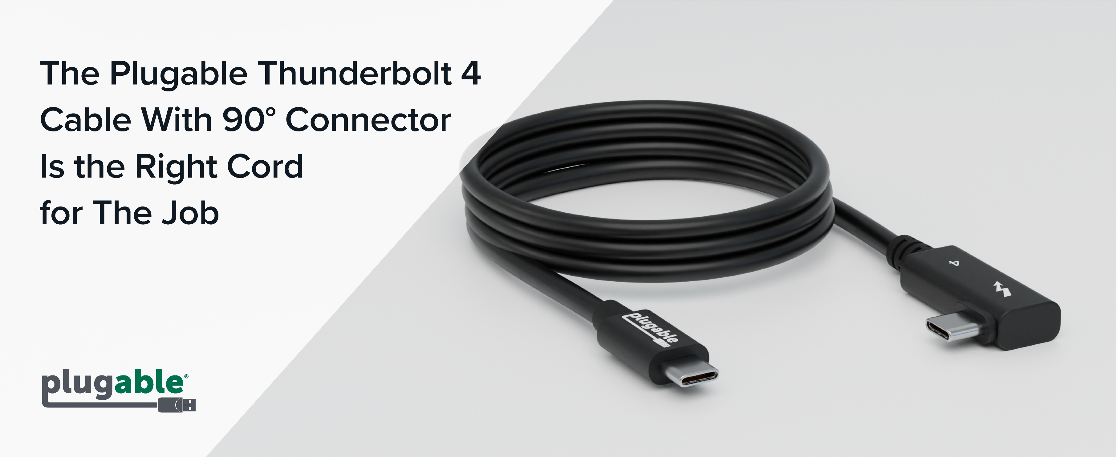 Amazon.com: Plugable Thunderbolt 4 Cable Right Angle 40Gbps with