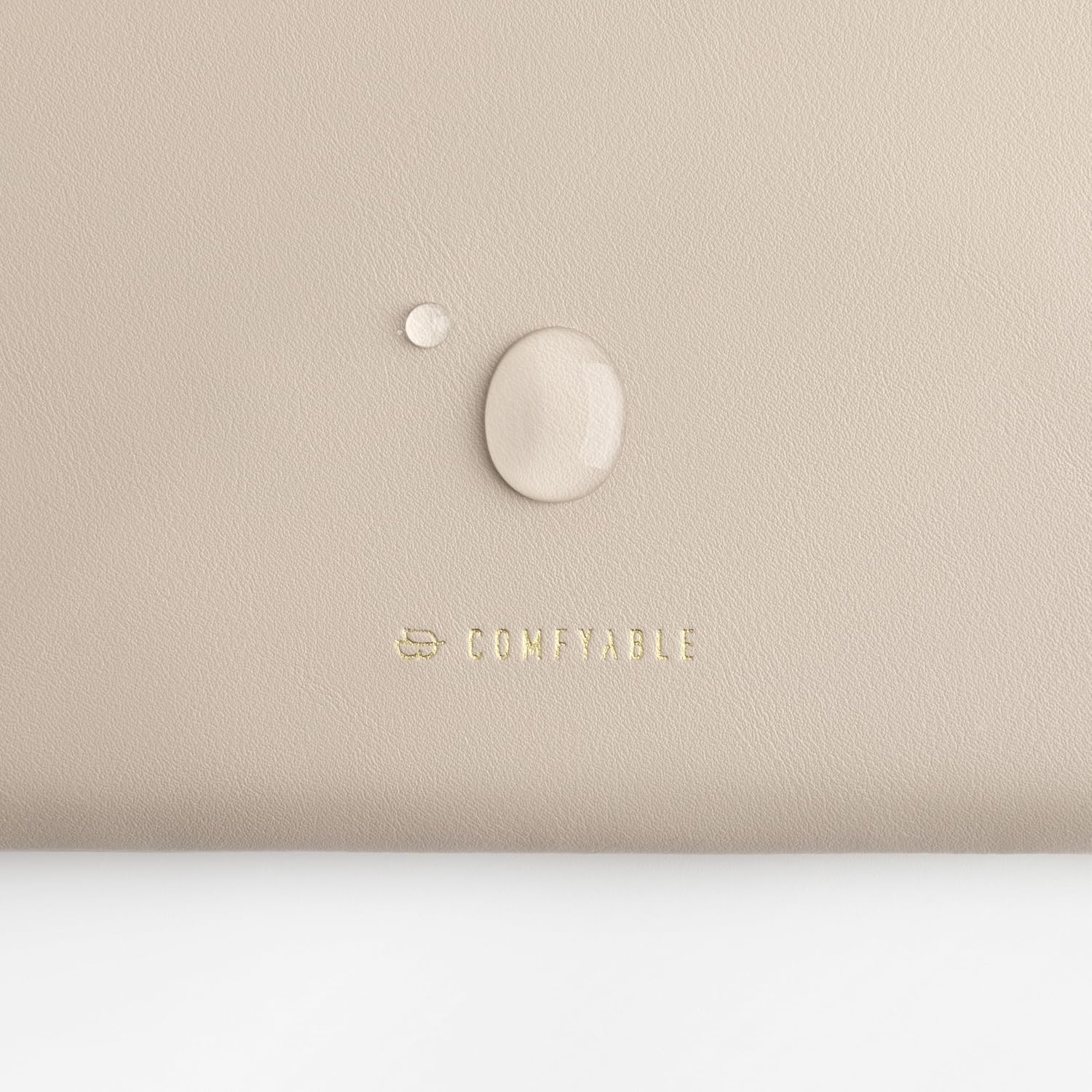 Comfyable Leather Laptop Sleeve Compatible with 16 Inch MacBook Pro M4 2024 & 15 Inch MacBook Air M4 M3 M2 2025, Dark Beige - Image 3