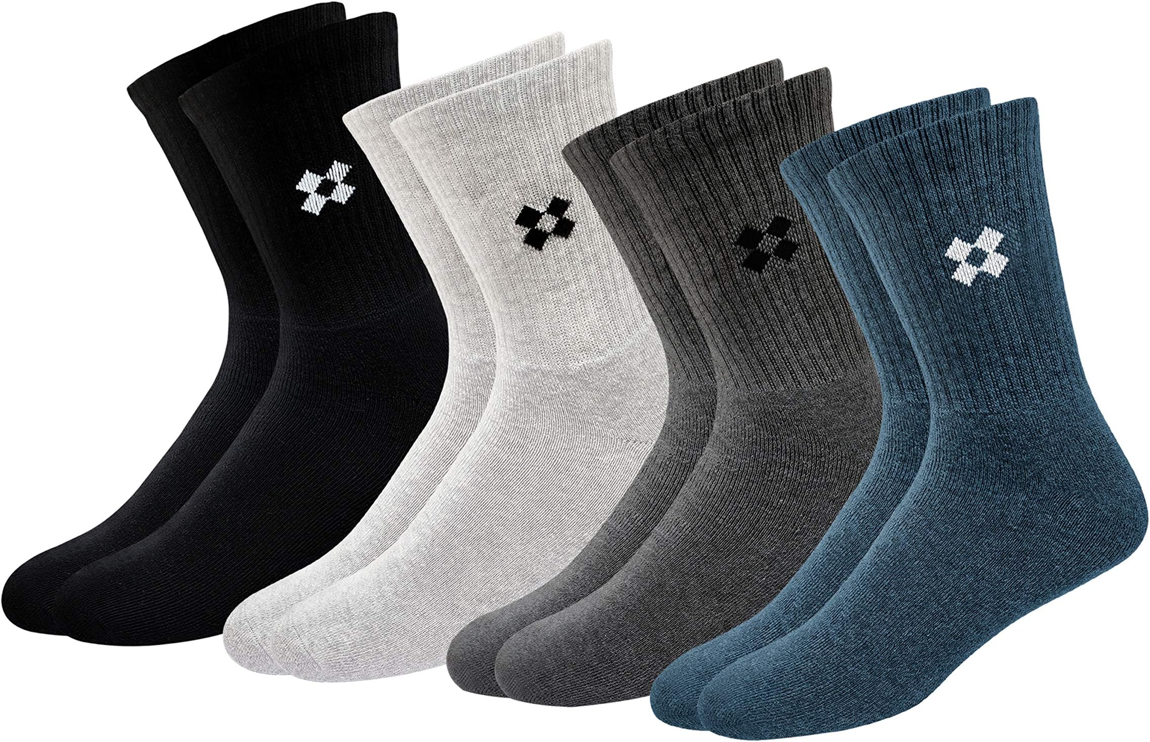 Winter Socks for Men Thick Terry Towel Cushion Socks, Free Size, Pack of 4