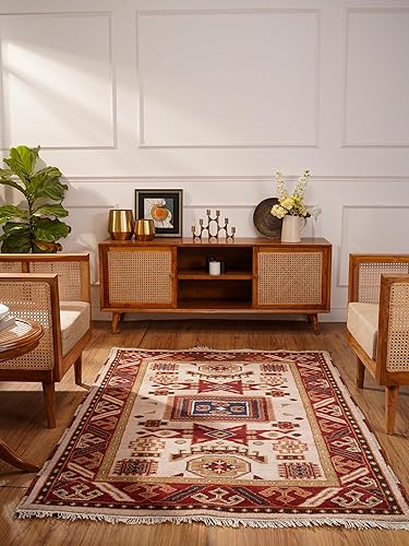 Miniatura 52 de Rugsotic Carpets Alfombra de Área Gabbeh de Lana Anudada a Mano 8'x10' Marrón Sólido L00111 Marrón,Verde,Beige,Azul / Patchwork,Camel,Carbón