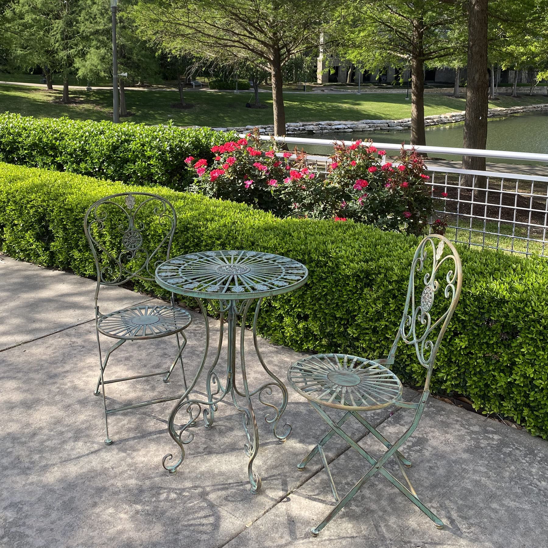Amazon.com: Westcharm Folding Metal Bistro Outdoor Chair for