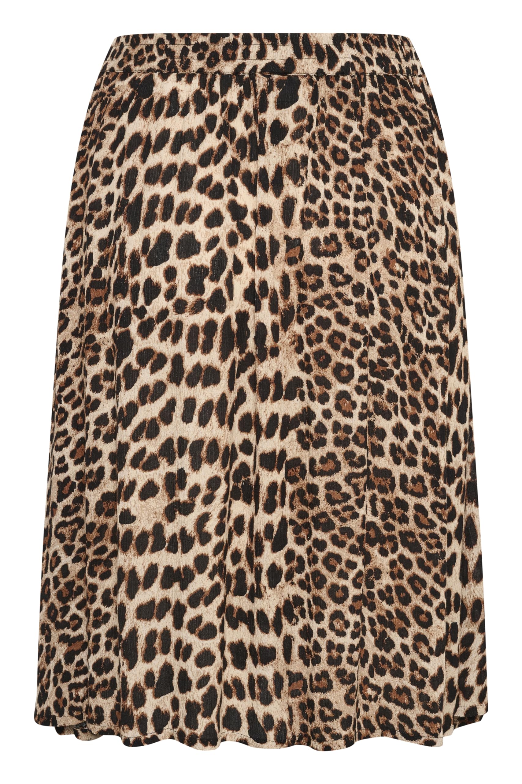 KAFFE Damen Rock KAamber Damen Rock Sommer Hoher Taille A Linie Kurz Knielang Skirt Elastische Taille