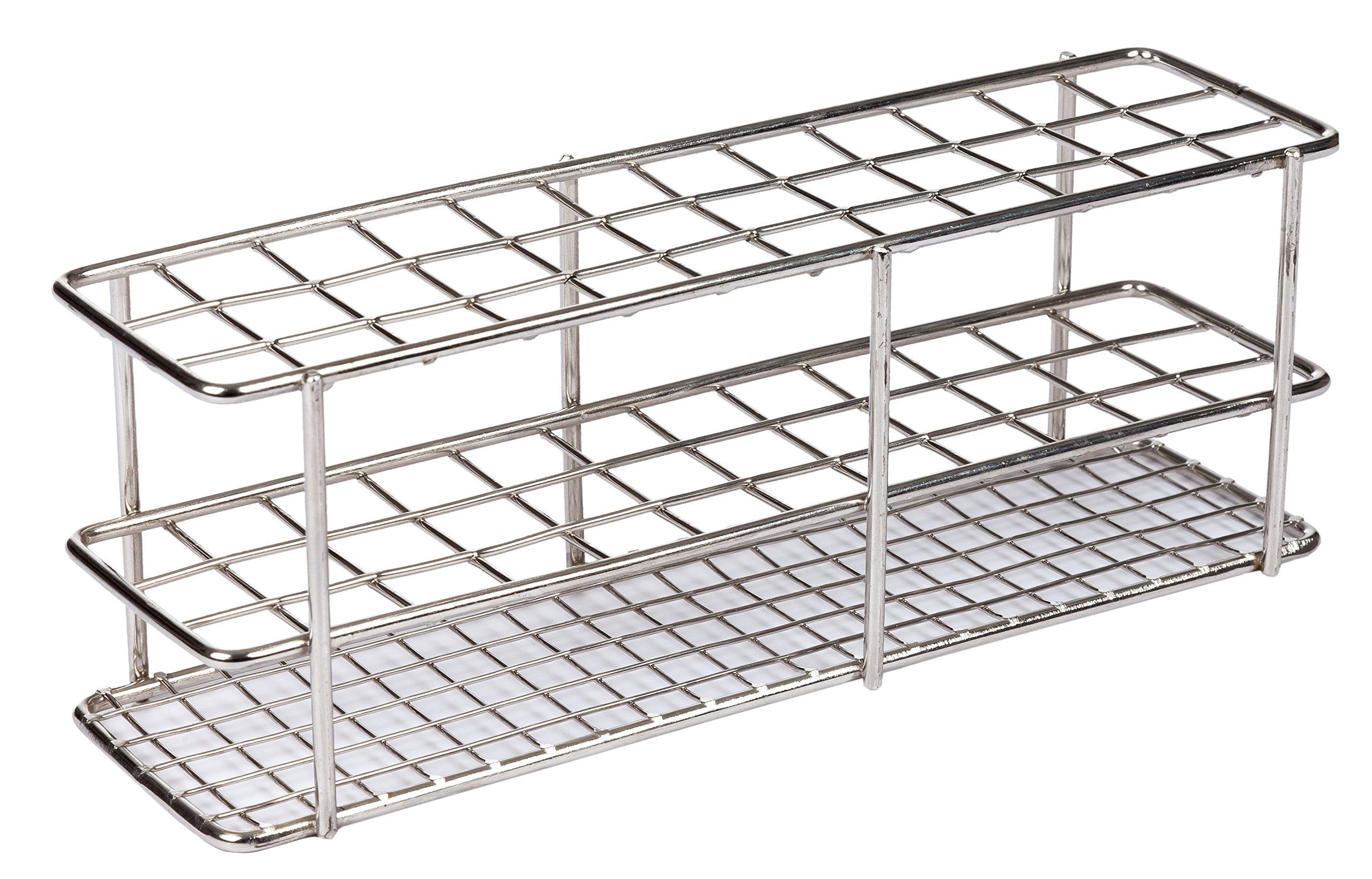 Neolab 1-~3132 - Estantería para tubos de ensayo (acero inoxidable, para 12 mm de diámetro, 3 x 12 filas)