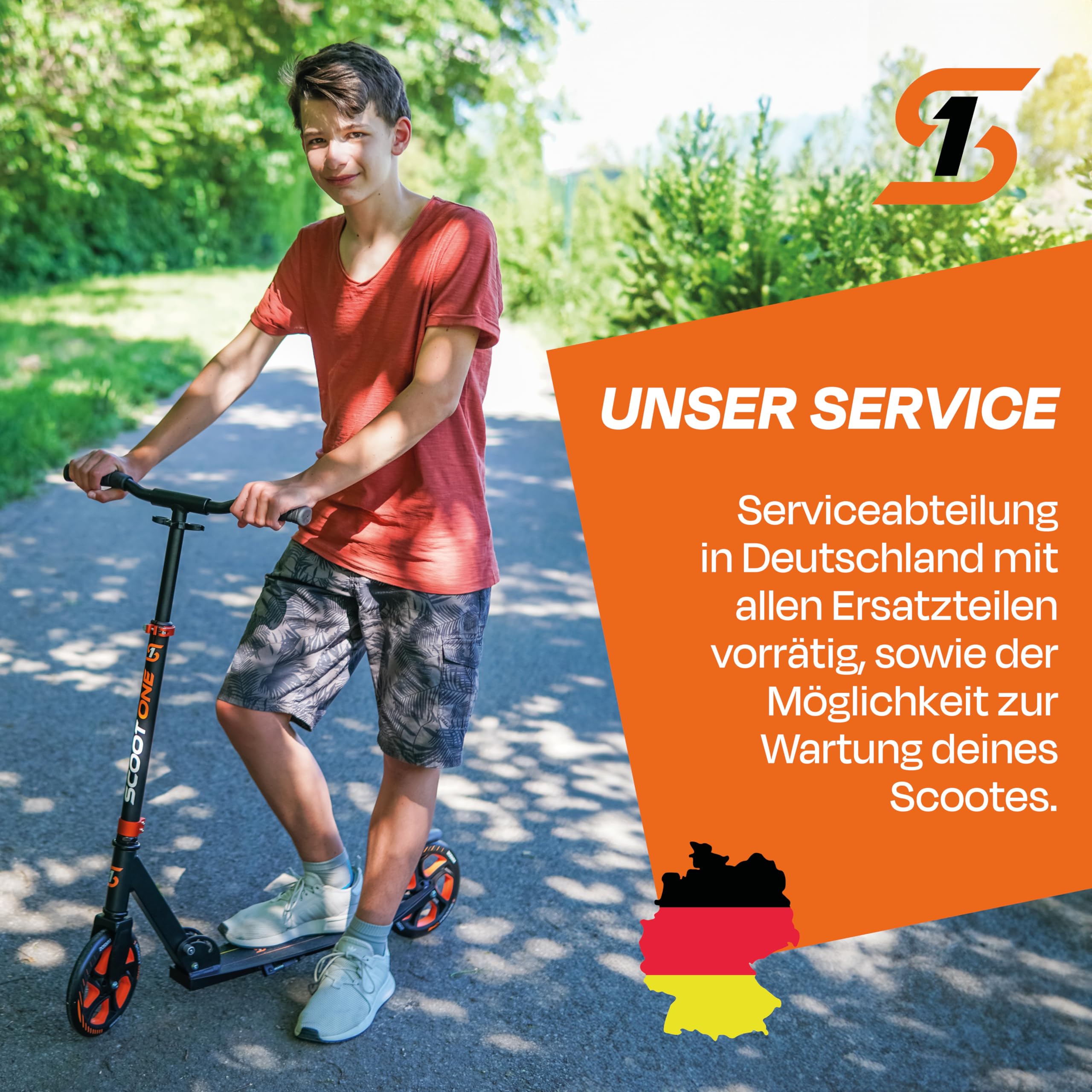 Aluminium Scooter S 1 / S 2 – höhenverstellbarer Aluminiumroller Scooter Roller ABEC 7