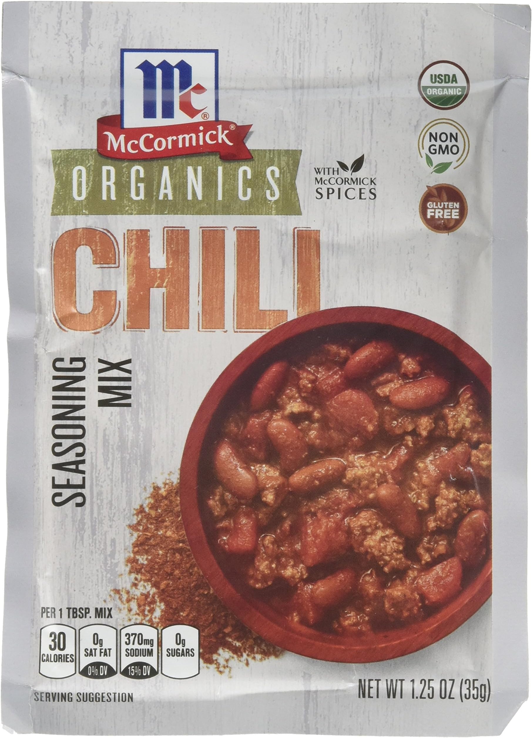 McCormick White Chicken Chili Seasoning Mix, 1.25 oz (Pack of 12) Mexican