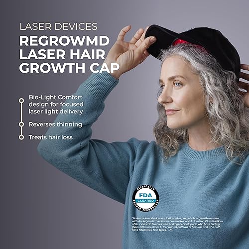 Miniatura 2 de Hairmax RegrowMD - Gorra de crecimiento láser aprobada por la FDA, terapia de luz roja para el crecimiento del cabello y tratamiento de alopecia