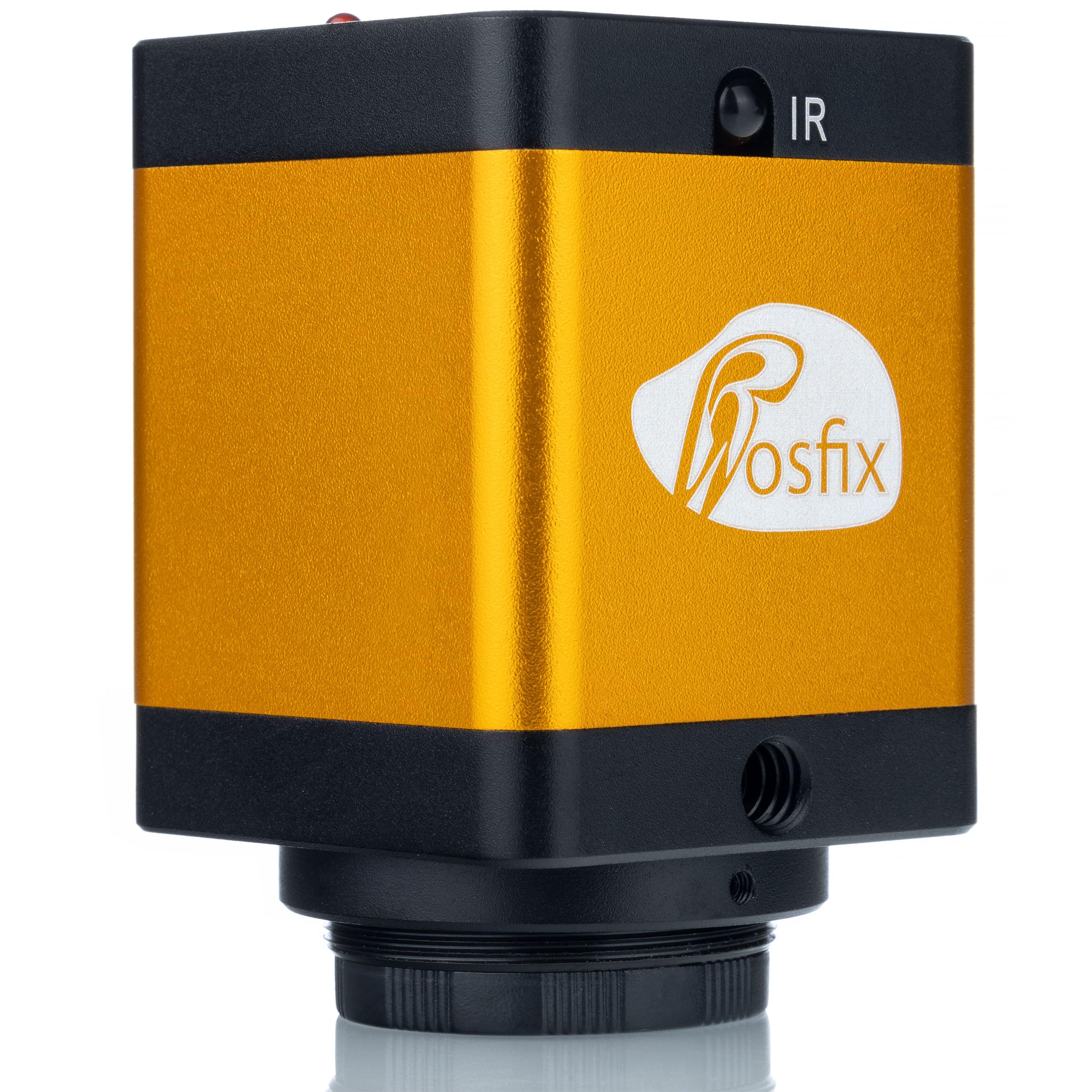 Rosfix PEGASUS Pro KMPP-HDMI-TF - Cámara microscópica | 12MP Micron CMOS, HDMI 720P, 1600x900 | Compatible con óptica C-Mount | Para laboratorio, educación, industria, carcasa de metal