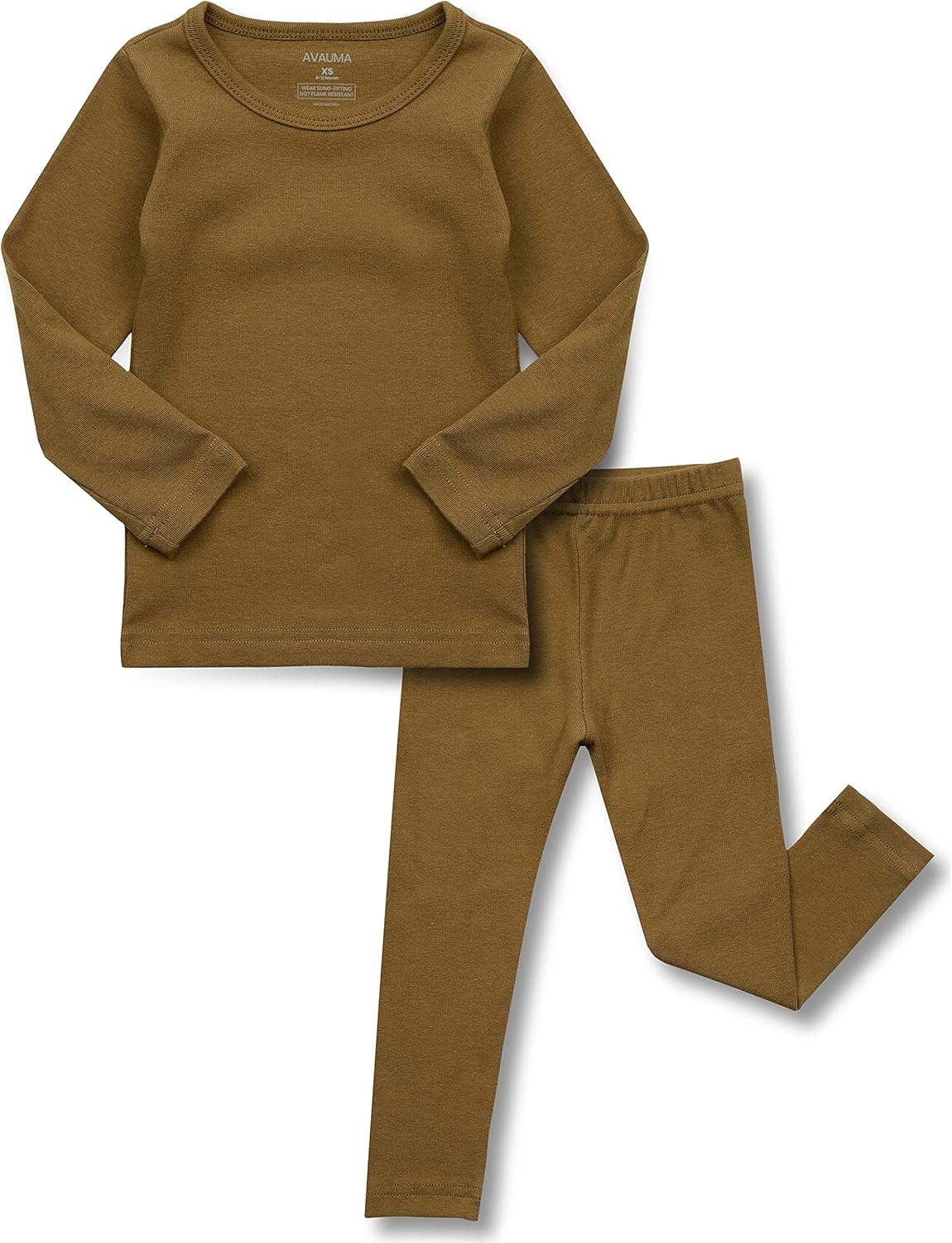 AVAUMA Baby Boys Girls Pajama Set Kids Toddler Snug fit Basic Cotton Sleepwear pjs for Daily