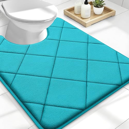 Miniatura 63 de OLANLY Tapete de baño de espuma viscoelástica de 24 x 16 pulgadas, ultra suave y absorbente, lavable a máquina, cómodo tapete de baño para suelo de