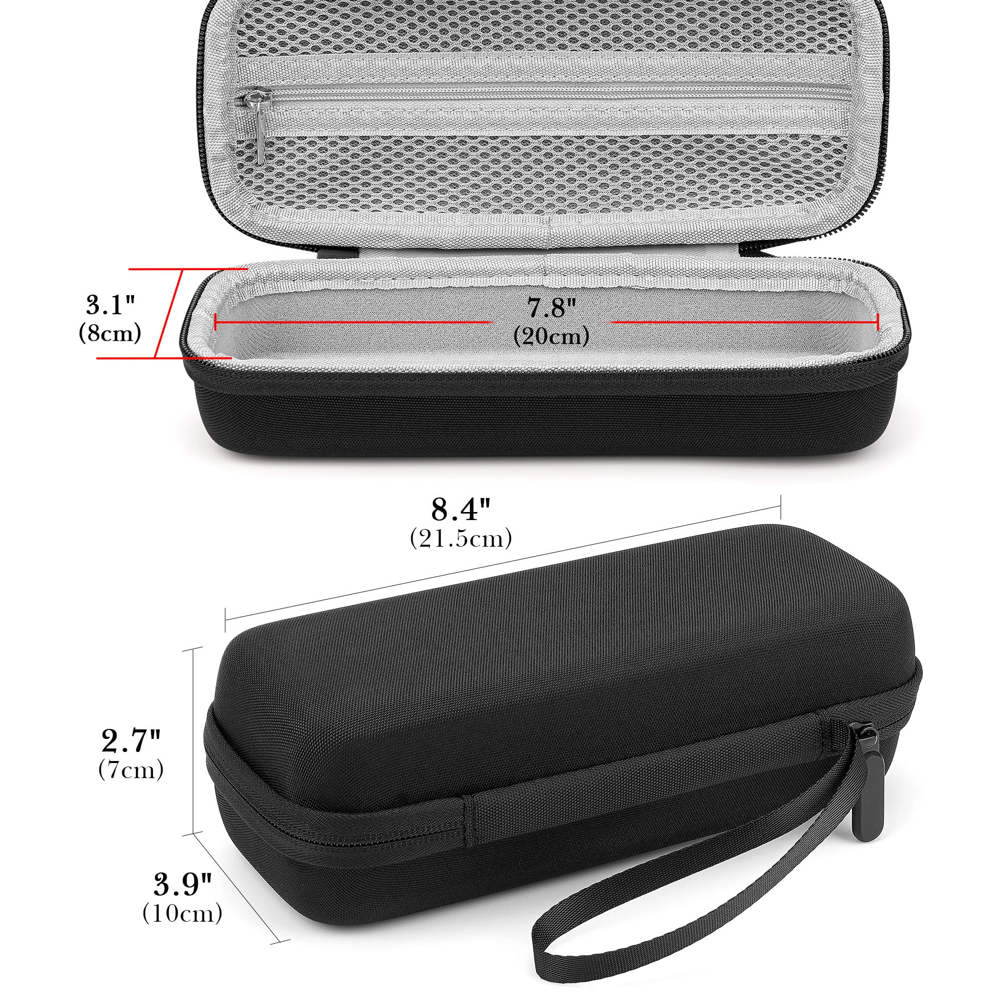 Linkidea Custodia da viaggio multi-groomer compatibile con Panasonic Bodygroom ER-GB42-K, ER-GC63-H, ER-SB40-K, organizer per accessori per regolabarba, borsa portatile (nero)