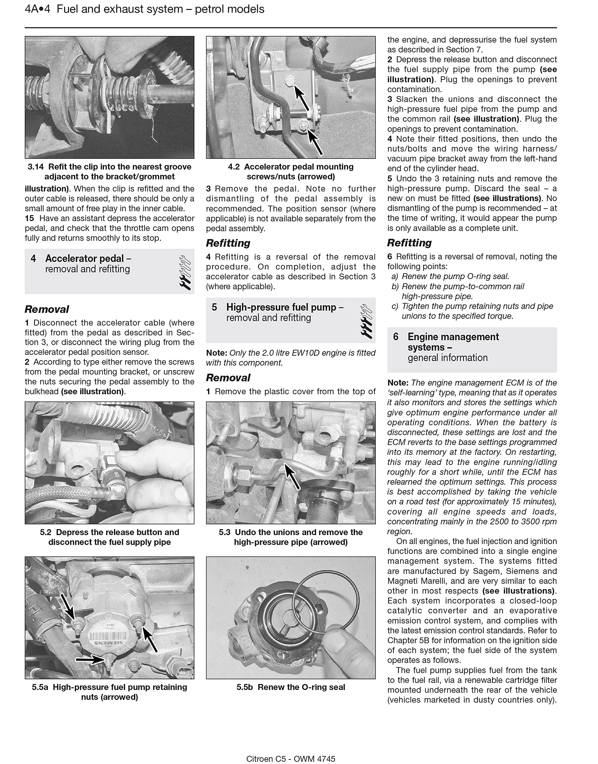 Citroen C5 Owners Workshop Manual