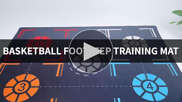 Basketbal Trainingsmat Schokabsorberend Stil Dribbelhulpmiddel Antislip Dribbelbalcontrole Basketbal Voetstapmat Voor Kinderen Volwassenen