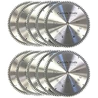 Vista 9 de VORTEX DIAMOND Hoja de sierra circular de aluminio de metal no ferroso de 10 pulgadas y 100 dientes con eje de 5/8 pulgadas