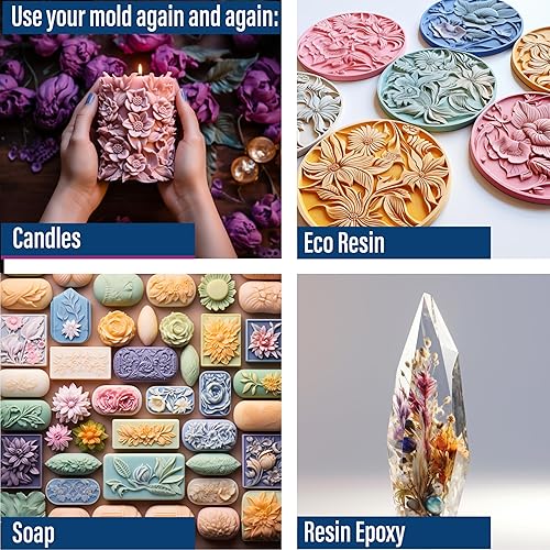 Miniatura 3 de Kit de fabricación de moldes de silicona fundición epoxi de resina segura para alimentos fuerte resistente al desgarro goma de platino fundición de