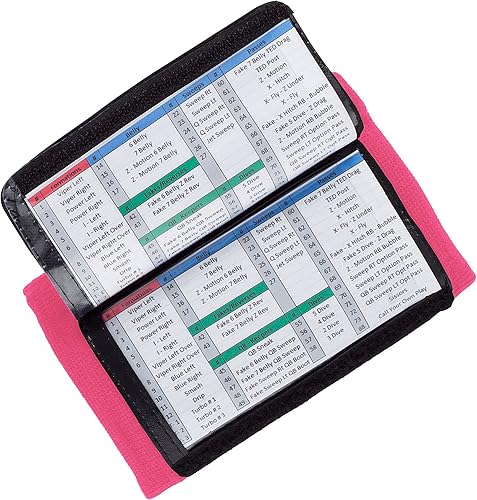 Miniatura 3 de WristCoaches Pulseras de juego de fútbol - Equipo de mariscal de campo juvenil - Libro de jugadas de pulsera - Pulseras de sóftbol para letreros