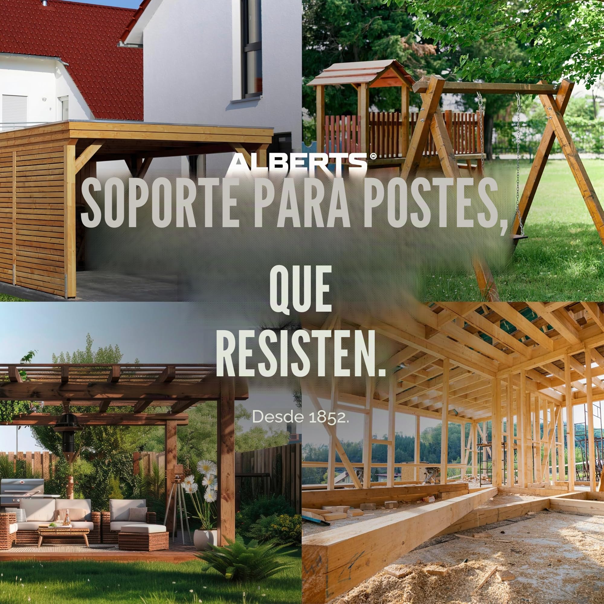 GAH-ALBERTS 218102 i POST POST SOPORTE DE AJUSTABILIDAD AJUSTABLE, 30 mm a 150 mm, Amarillo-galvanizado, tornillo de 70 mm x 70 mm