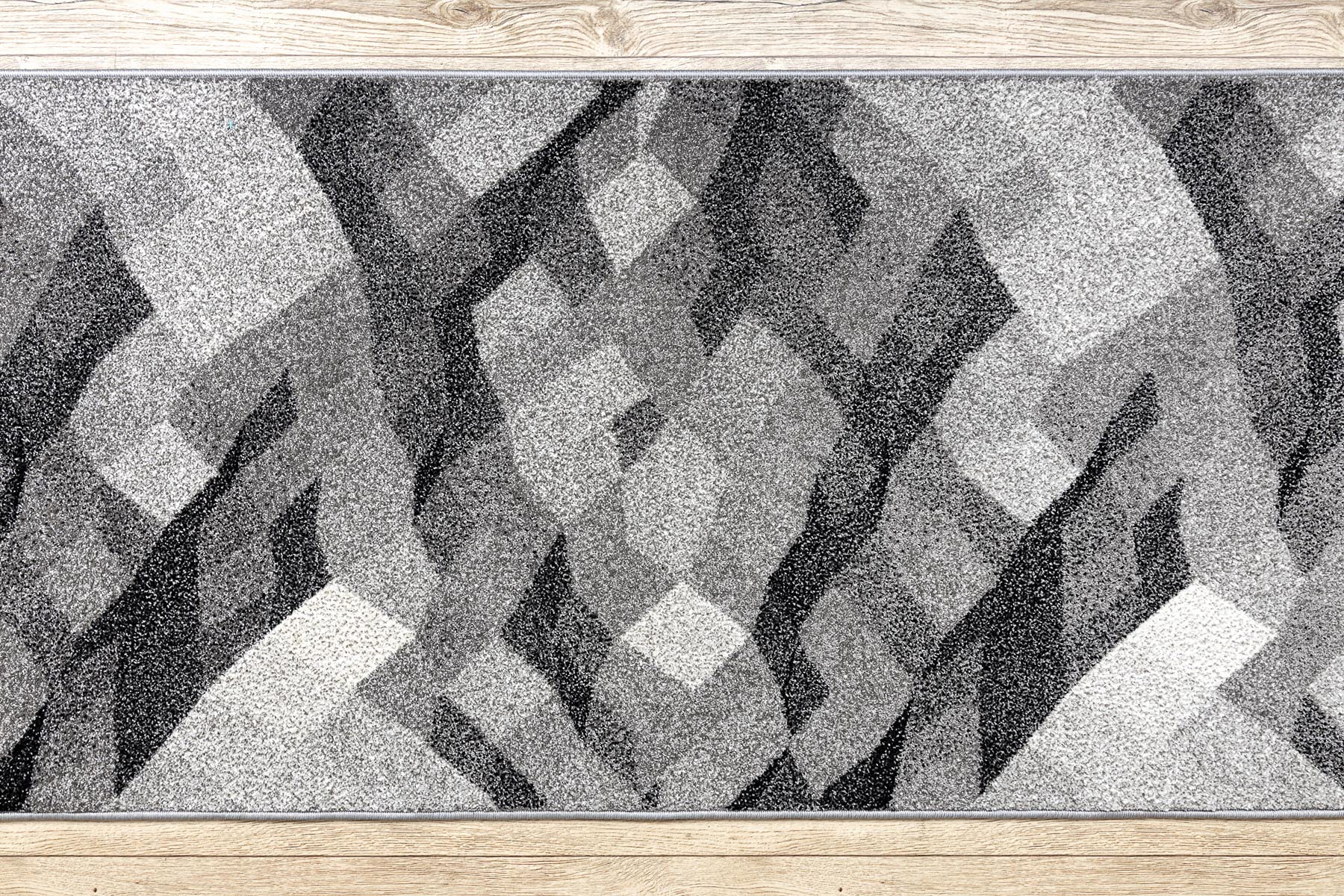 rugsx Läufer Silver PALANGA für Flur, Küche, grau 90x210 cm